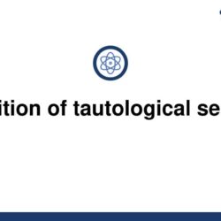 Tautological definition