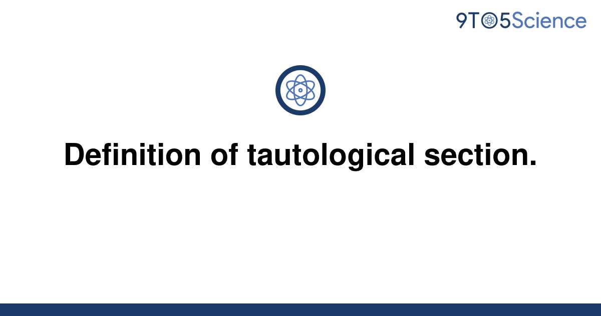 Tautological definition